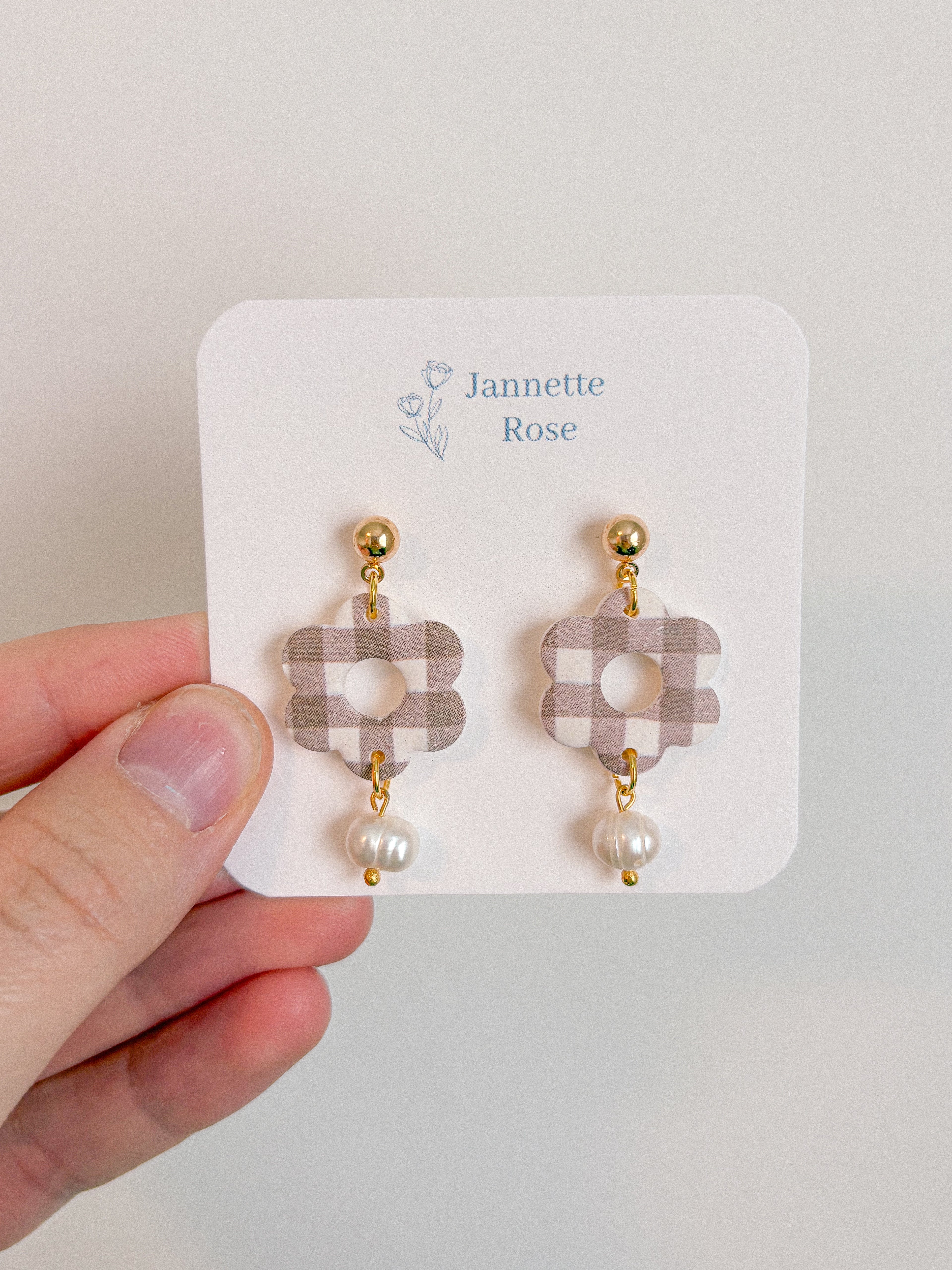 Pearl Flower Earrings