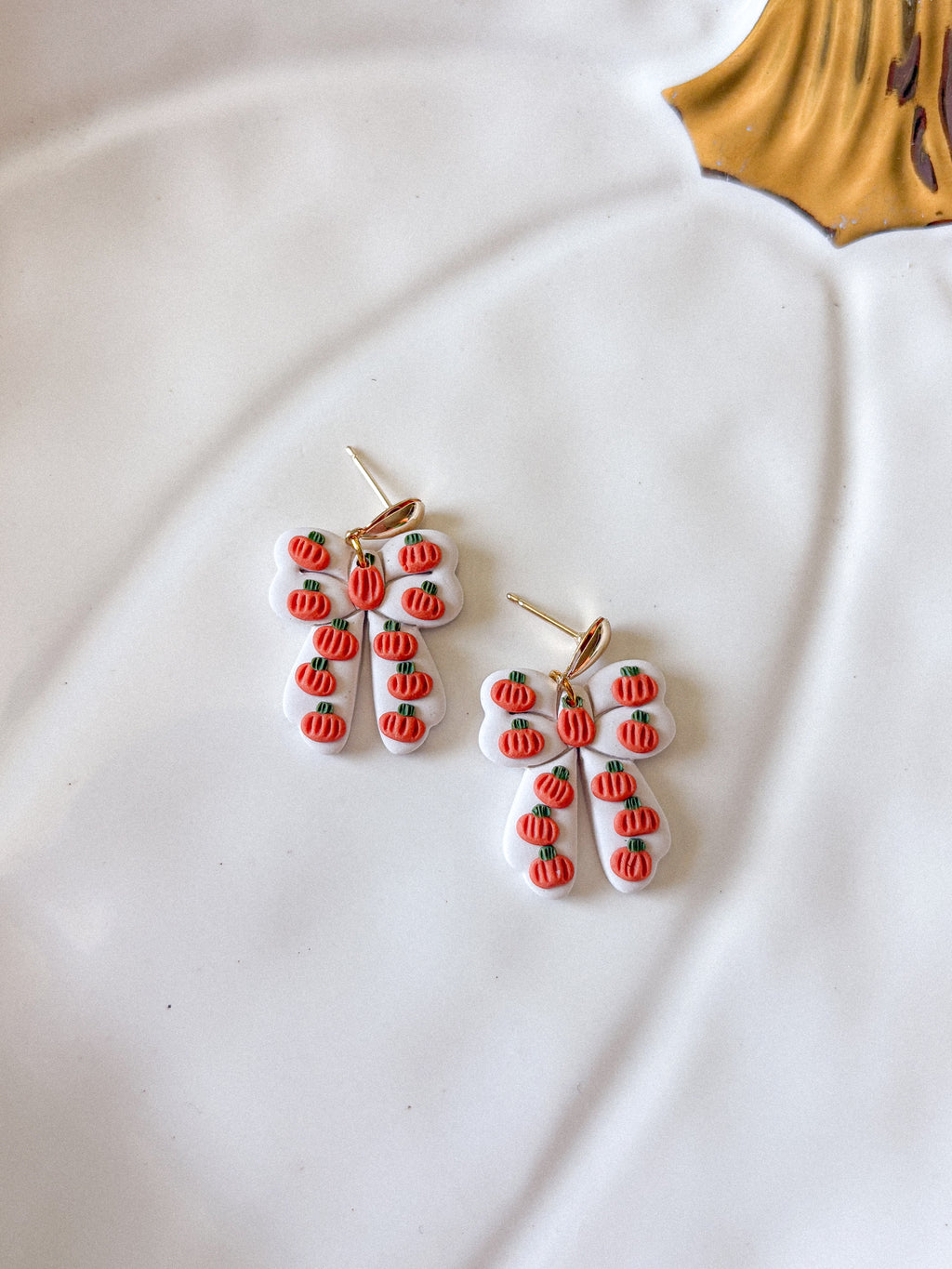 Pumpkin Bow Earrings