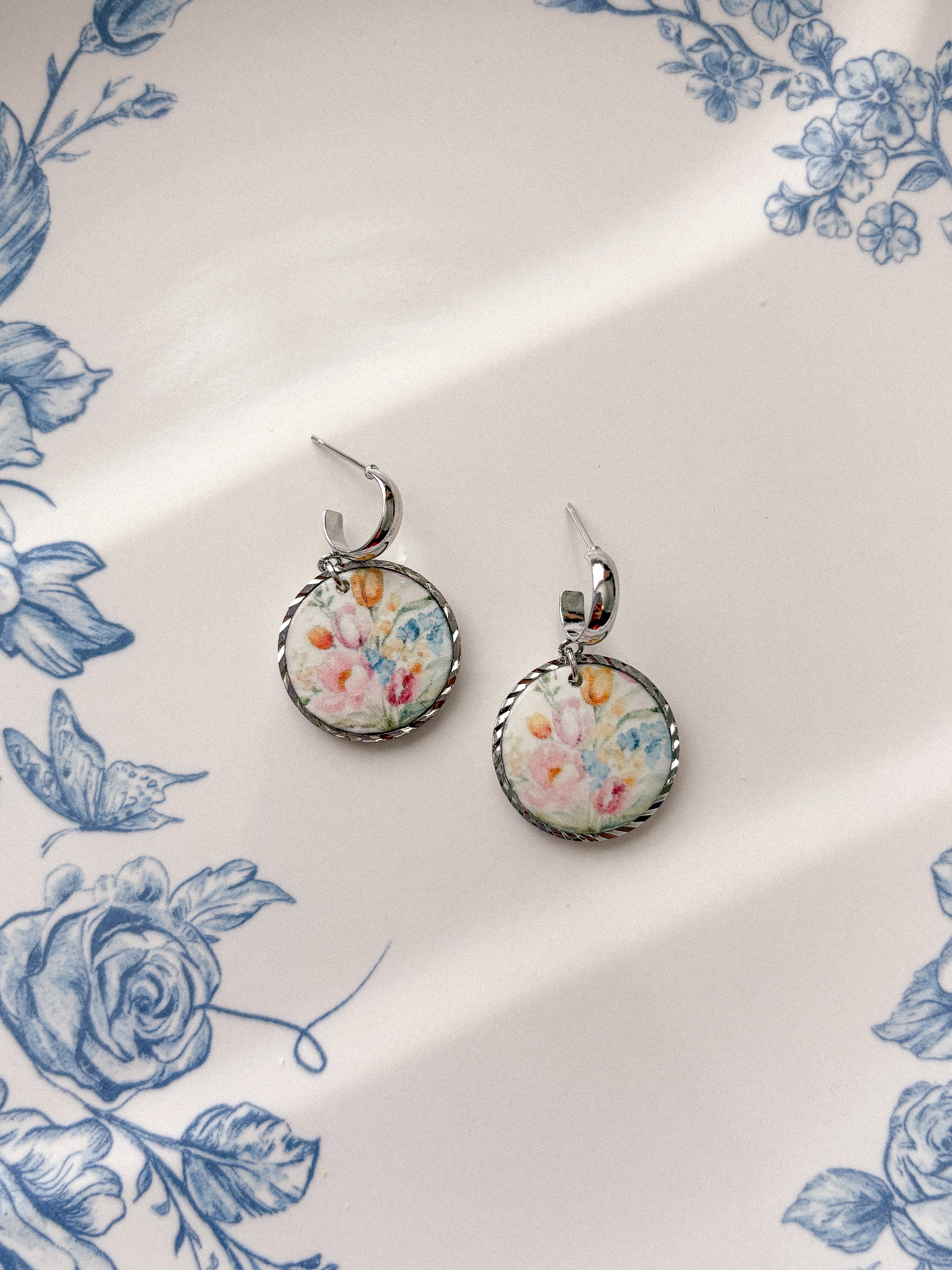 Wildflower Circle Earrings