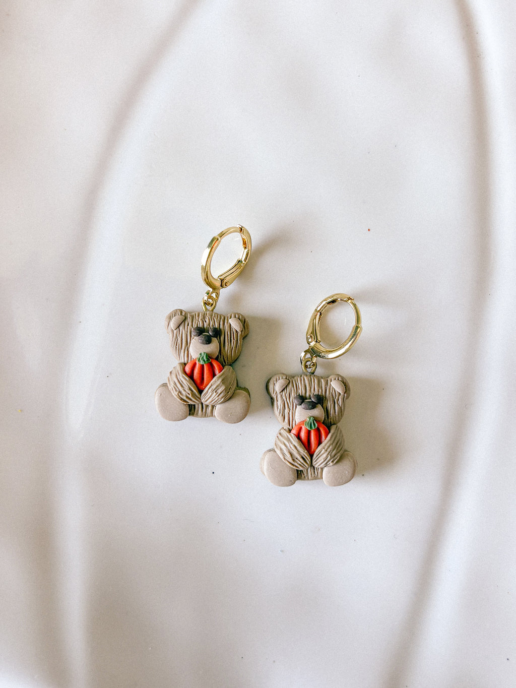 Fall Bear Charm Earrings