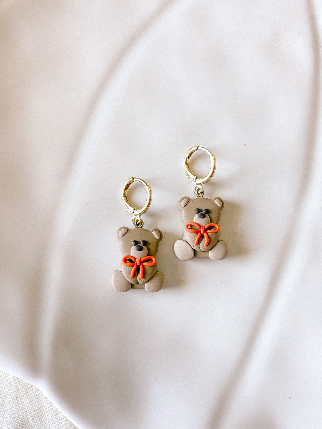 Fall Bear Charm Earrings