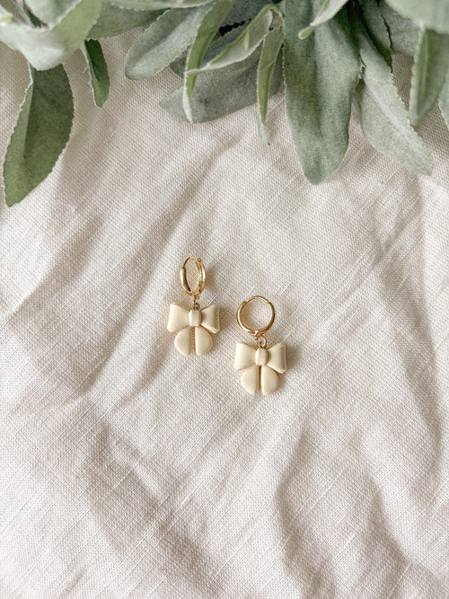 Bow Huggie Earrings