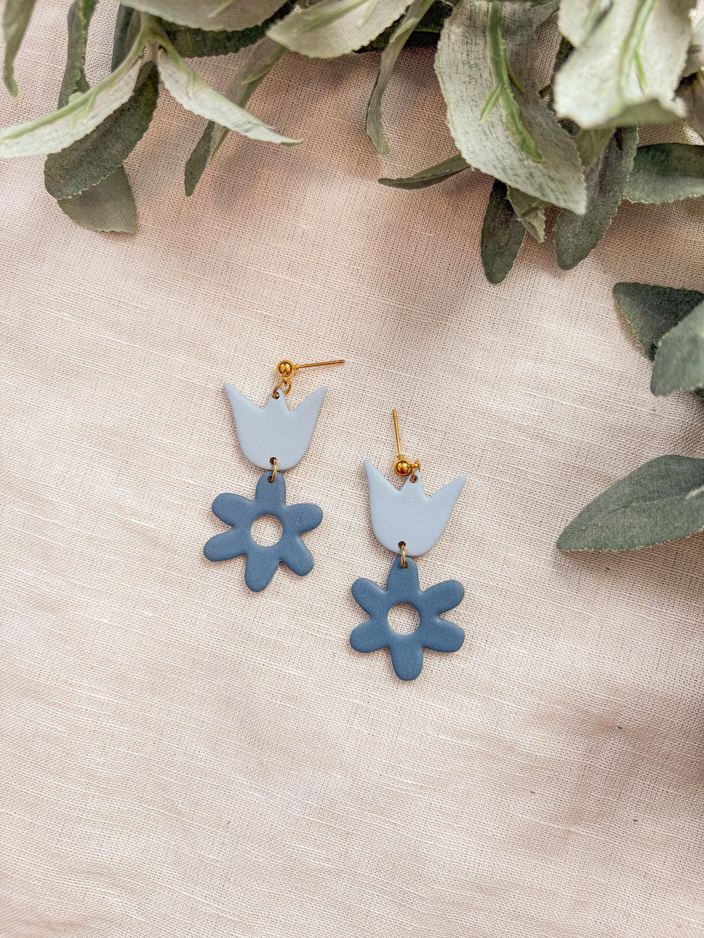 Tulips + Daisies Dangle Earrings