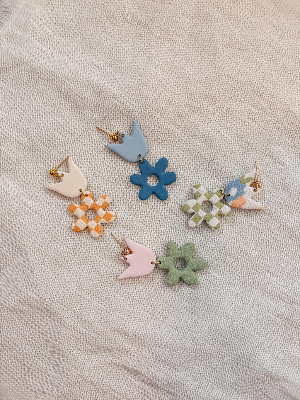 Tulips + Daisies Dangle Earrings