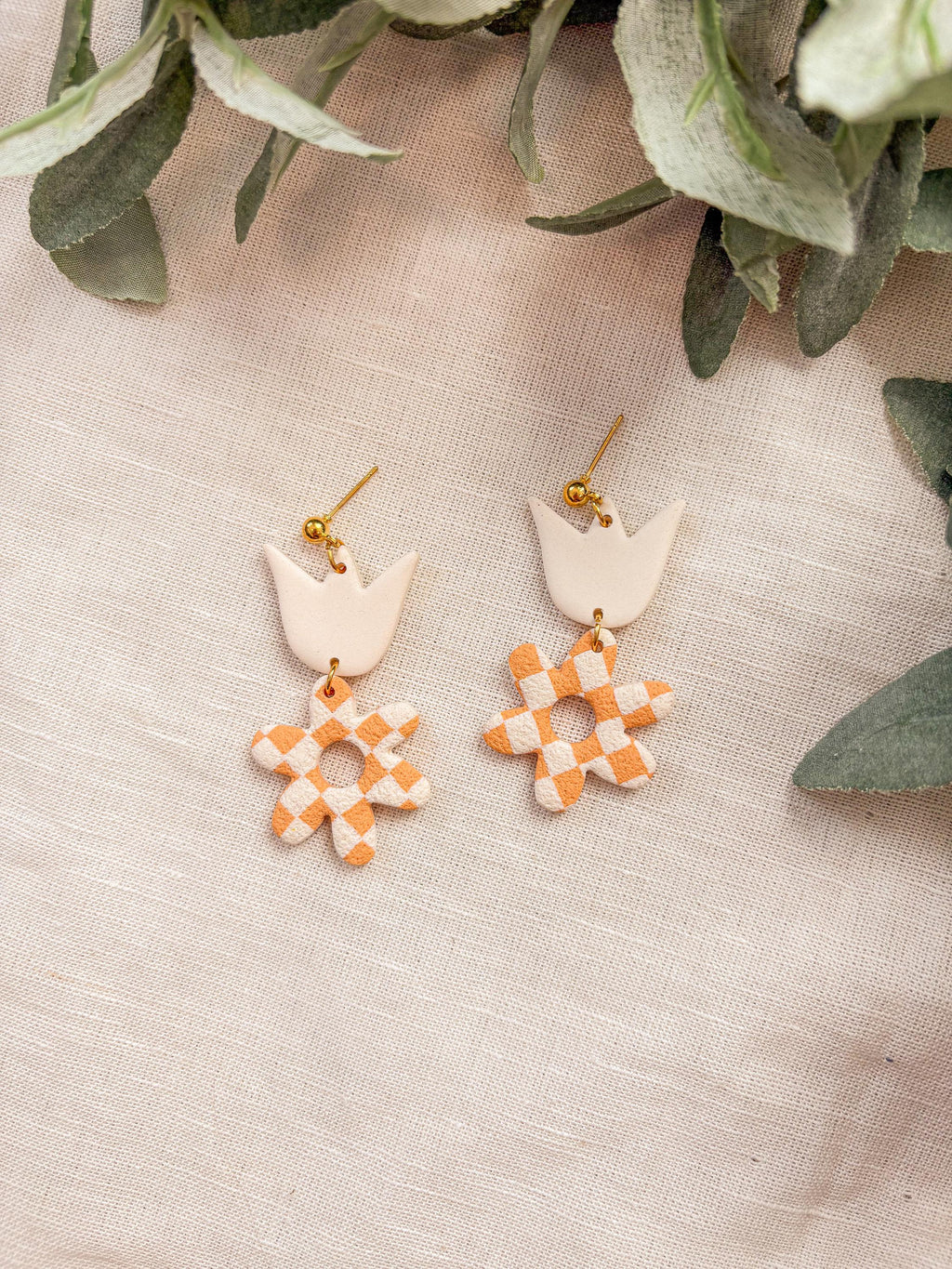 Tulips + Daisies Dangle Earrings