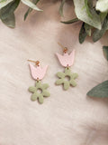 Tulips + Daisies Dangle Earrings