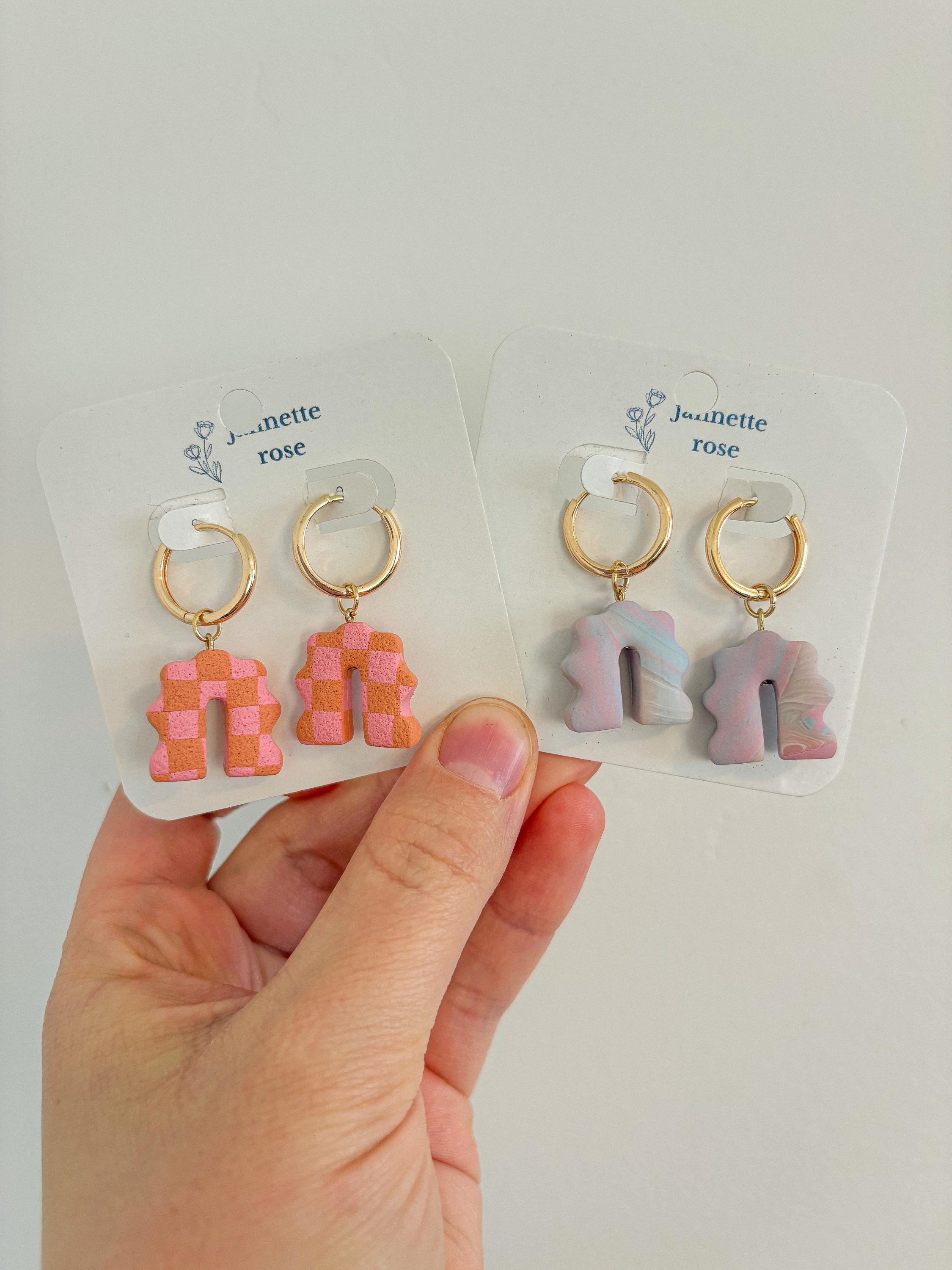 Wavy Arch Bead Earrings