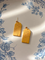 Textured Spring Floral Earrings