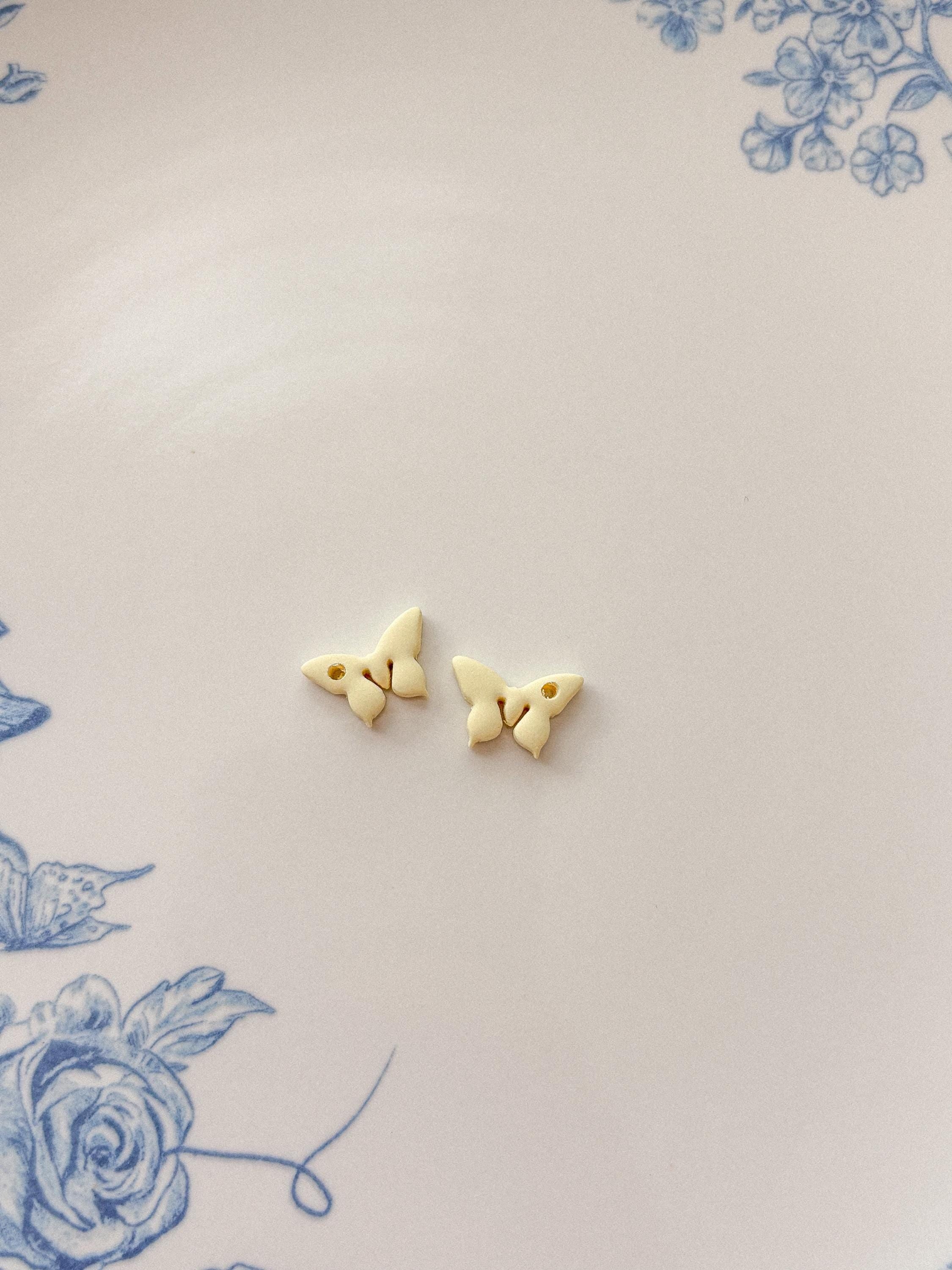 Mini Butterfly Hoop Earrings